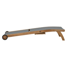 5% OFF OPEN BOX SPECIAL – Set of 2 Teak Bahama Pool Loungers With Batyline Mesh, Grey (New & Unused)