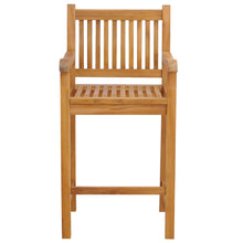 10% OFF OPEN BOX SPECIAL – Set of 8 Teak Wood Elzas Barstool with Arms (New & Unused)