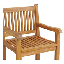 5% OFF OPEN BOX SPECIAL – Set of 4 Teak Wood Elzas Barstools with Arms (New & Unused)