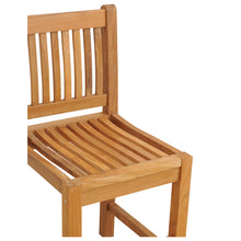 5% OFF OPEN BOX SPECIAL – Set of 4 Teak Wood Elzas Barstools with Arms (New & Unused)