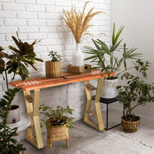 Charleston Recycled Acacia Wood Console Table