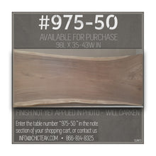 Suar Live Edge Unique Slab Dining Table / Conference Table 98" Long (choice of table tops)