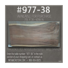 Suar Live Edge Unique Slab Dining Table - 79" Long (choice of table tops)