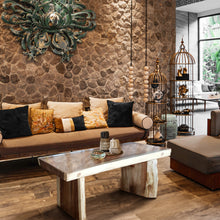 Suar Live Edge Slab Coffee Table