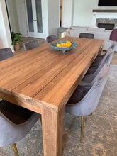 Recycled Teak Wood Marbella Dining Table, 87 Inch