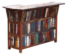 Marina Del Rey Recycled Teak Wood Boat Freestanding Bar (Available in Left or Right)