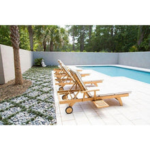 Teak Wood Bahama Pool and Patio Lounger