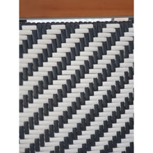 Teak Wood Paris Patio Lounge and Dining Chair, Black & White