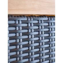 Teak Wood Paris Patio Lounge and Dining Chair, Black