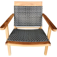 Teak Wood Paris Patio Lounge and Dining Chair, Grey