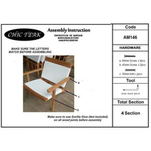 Teak Wood Paris Patio Lounge and Dining Chair, White