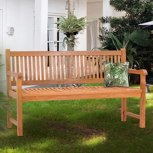 Teak Wood Elzas Double Bench