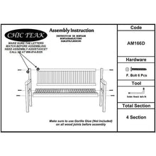 Teak Wood Elzas Double Bench