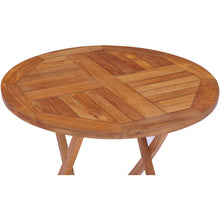 Teak Wood California Folding Table, 36 inch