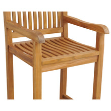 Teak Wood Elzas Counter Stool without Arms