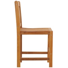 Teak Wood Elzas Counter Stool without Arms