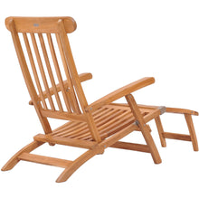 Teak Wood Titanic Outdoor Reclining Steamer Chair