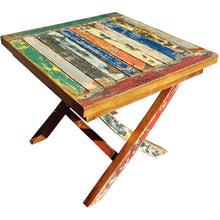 Marina Del Rey Recycled Teak Wood Boat Folding Side Table
