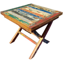 Marina Del Rey Recycled Teak Wood Boat Folding Side Table