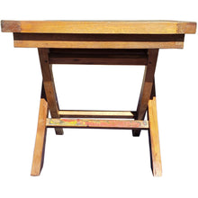 Marina Del Rey Recycled Teak Wood Boat Folding Side Table