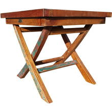 Marina Del Rey Recycled Teak Wood Boat Folding Side Table