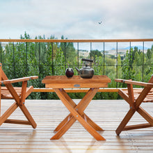 Teak Wood Titanic Folding Side Table