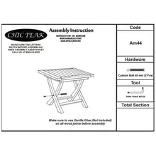Teak Wood Titanic Folding Side Table