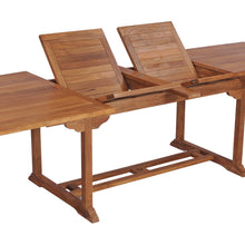 11 Piece Teak Wood Castle Patio Dining Set with Oval Double Extension Table, 8 Side Chairs and 2 Arm Chairs