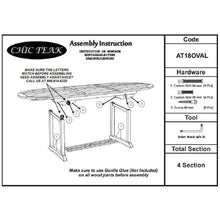 Teak Wood Orleans Oval Extension Table