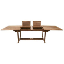 11 Piece Rectangular Teak Wood Elzas Table/Chair Set With Cushions