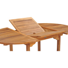 Teak Wood Orleans Round to Oval Extension Table