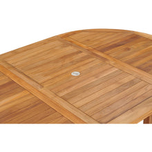 Teak Wood Orleans Round to Oval Extension Table