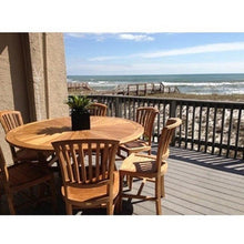 Teak Wood Sun Dining Table, 59 Inch