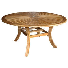 Teak Wood Sun Dining Table, 59 Inch - Chic Teak