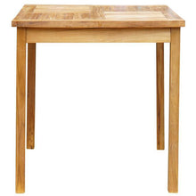 3 Piece Teak Wood Castle Intimate Patio Bistro Bar Set with 27" Bar Table & 2 Barstools with Arms