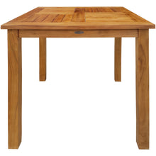 3 Piece Teak Wood Seville Small Counter Height Patio Bistro Set, 2 Counters Stools and 27" Square Table