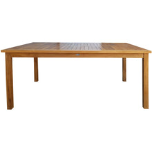 5 Piece Teak Wood Antigua Patio Counter Height Bistro Set with 63" Rectangular Table and 4 Stools
