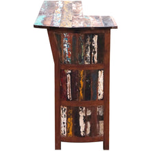 Marina Del Rey Recycled Teak Wood Boat Freestanding Bar (Available in Left or Right)