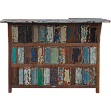 Marina Del Rey Recycled Teak Wood Boat Freestanding Bar (Available in Left or Right)