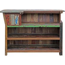Marina Del Rey Recycled Teak Wood Boat Freestanding Bar (Available in Left or Right)
