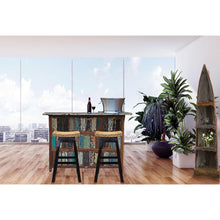 Marina Del Rey Recycled Teak Wood Boat Freestanding Bar (Available in Left or Right)