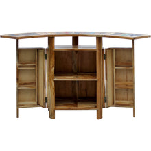 Marina Del Rey Folding Freestanding Bar, Made From Recycled Teak Wood Boats