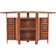 Marina Del Rey Folding Freestanding Bar, Made From Recycled Teak Wood Boats