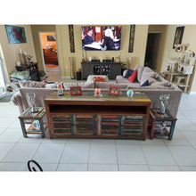 Marina Del Rey Recycled Teak Wood Boat Side Table
