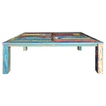 Marina del Rey Rectangular Dining Table Made From Recycled Teak Wood Boats, 87 x 43 Inches