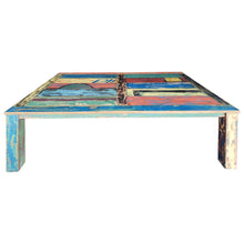 Marina del Rey Rectangular Dining Table Made From Recycled Teak Wood Boats, 63 X 35 Inches