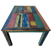 Marina del Rey Rectangular Dining Table Made From Recycled Teak Wood Boats, 87 x 43 Inches