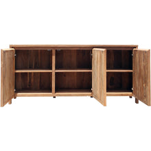 Recycled Teak Wood Mozaik Media Center / Chest with 3 Doors