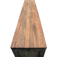 Recycled Teak Wood Mozaik Media Center / Chest with 3 Doors