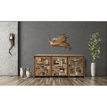 Recycled Teak Wood Mozaik Media Center / Chest with 3 Doors - Chic Teak